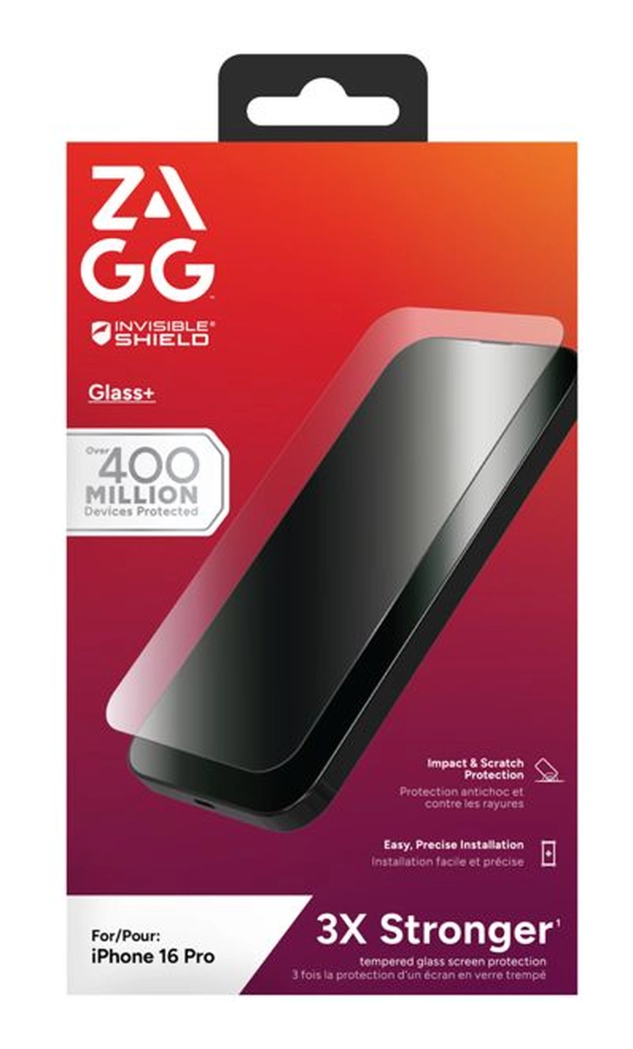 ZAGG InvisibleShield Glass+ Apple iPhone 16 Pro Screen Protector afbeelding 1