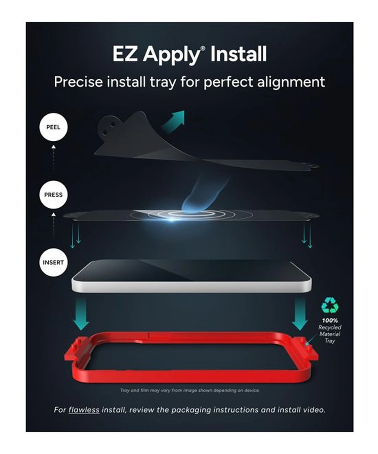 ZAGG InvisibleShield Glass+ Apple iPhone 16 Pro Screen Protector afbeelding 6