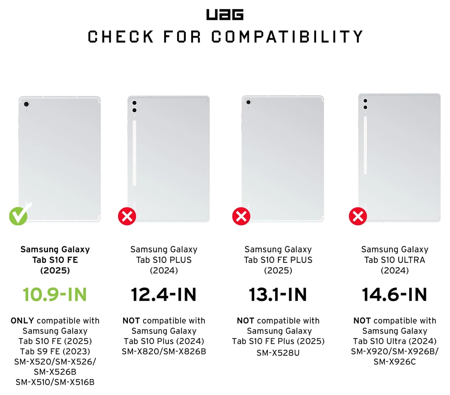 UAG Metropolis SE Samsung Galaxy Tab S9 FE Hoes Book Case Zwart afbeelding 3