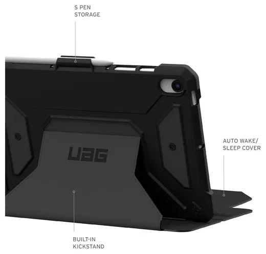 UAG Metropolis SE Samsung Galaxy Tab S9 FE Hoes Book Case Zwart afbeelding 4