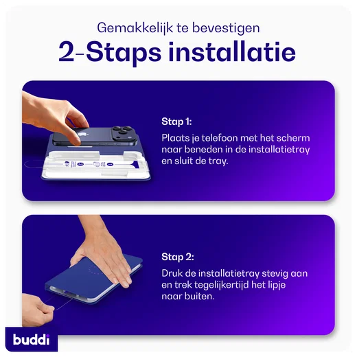 Buddi Easy Fit iPhone 17 Tempered Glass met Installatietray (2-Pack) afbeelding 8