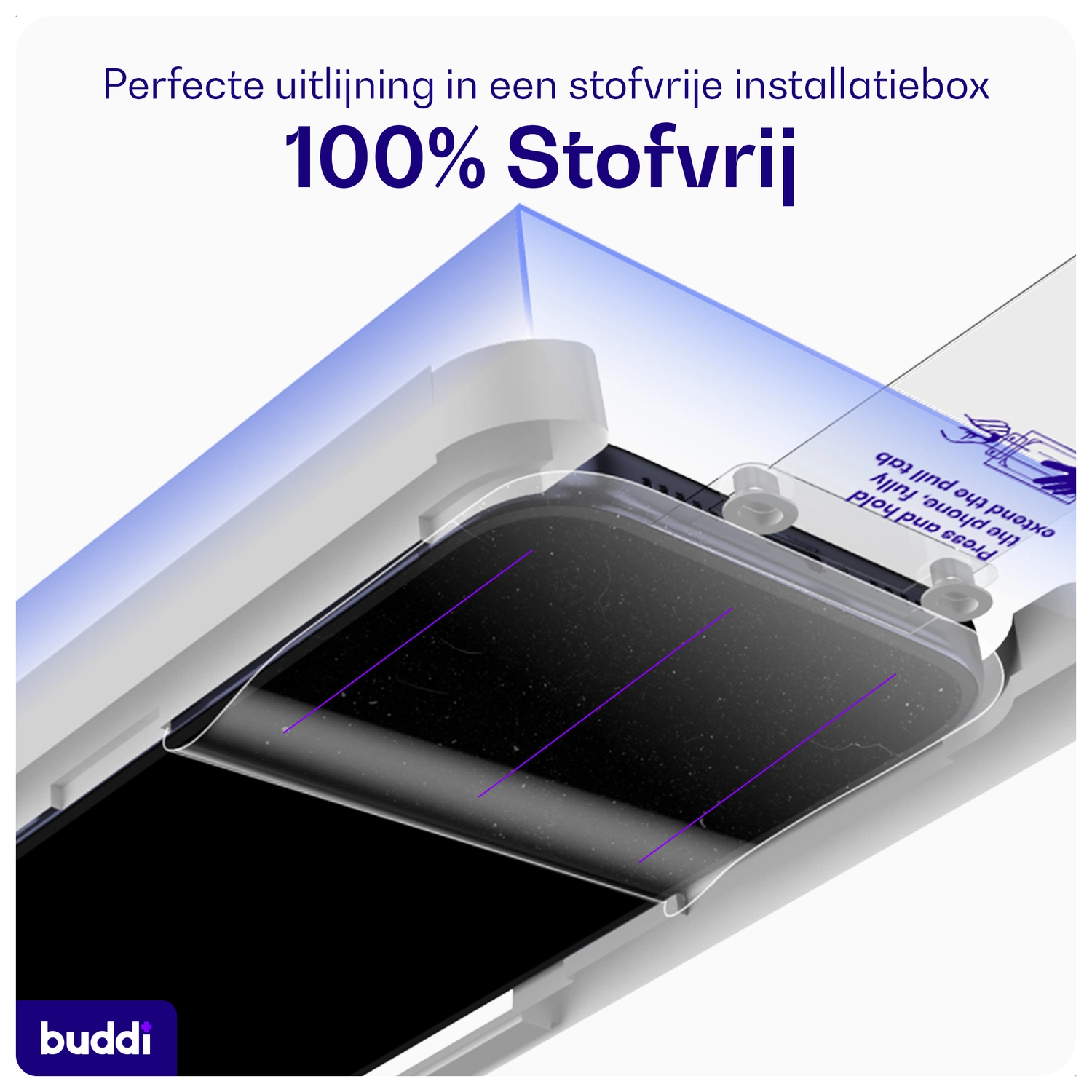 Buddi Easy Fit iPhone 17 Pro Tempered Glass met Installatietray (2-Pack) afbeelding 7