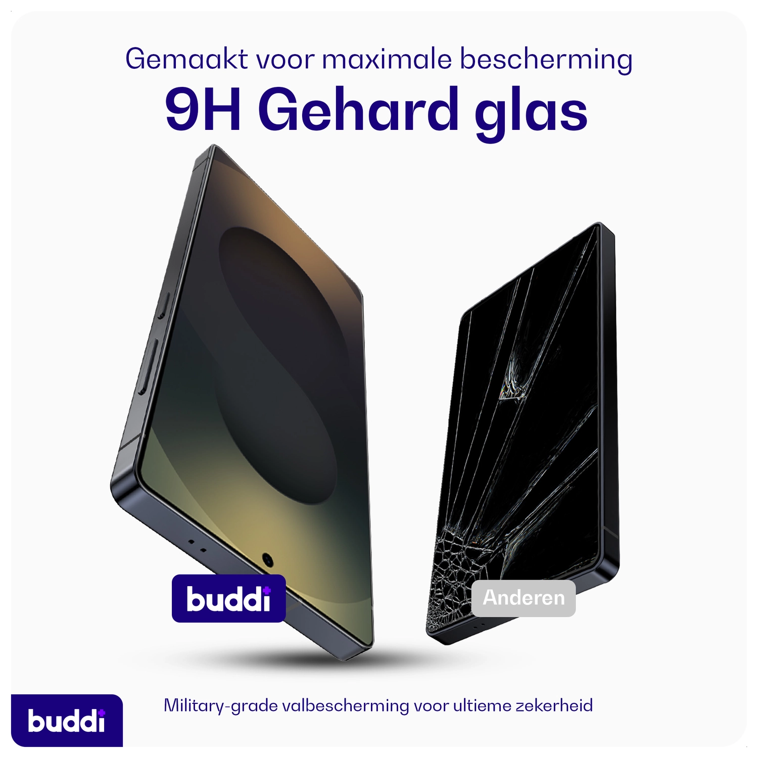 Buddi Easy Fit Samsung Galaxy S21 FE Tempered Glass met Installatietray (2-Pack) afbeelding 2