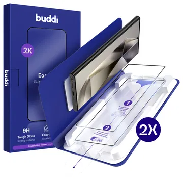 Buddi Easy Fit Samsung S24 Ultra Tempered Glass met Installatietray (2-Pack)