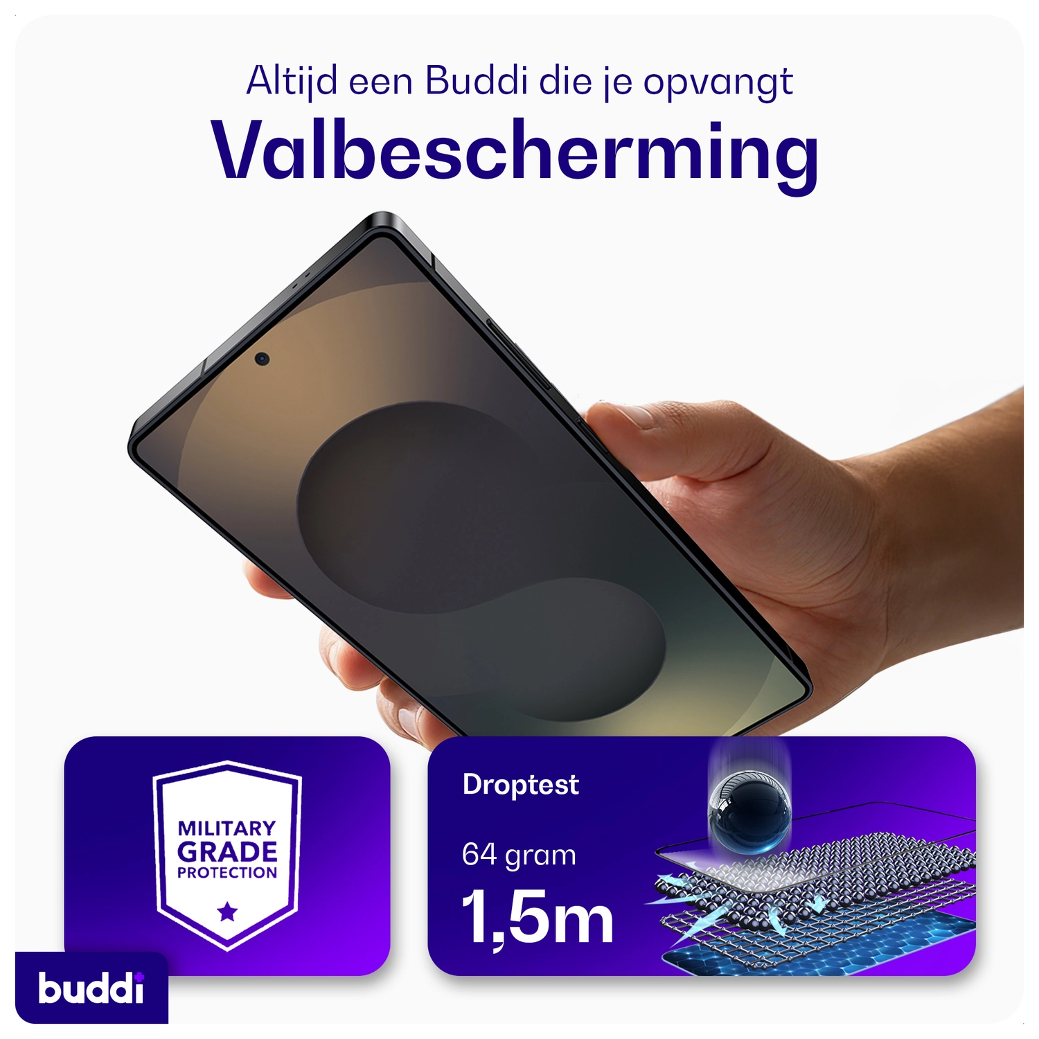 Buddi Easy Fit Samsung S25 Edge Tempered Glass met Installatietray (2-Pack) afbeelding 2
