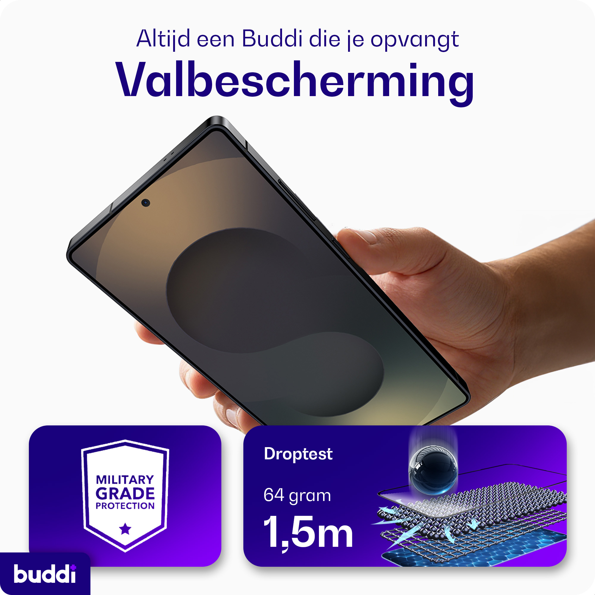 Buddi Easy Fit Samsung Galaxy S26 Tempered Glass met Installatietray (2-Pack) afbeelding 2