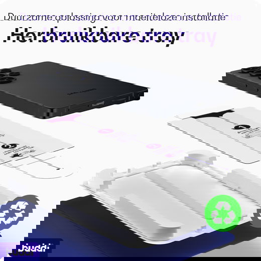 Buddi Easy Fit Samsung Galaxy S26 Tempered Glass met Installatietray (2-Pack) afbeelding 8