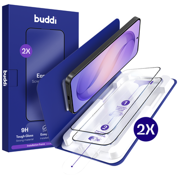 Buddi Easy Fit Samsung Galaxy S26+ Tempered Glass met Installatietray (2-Pack)
