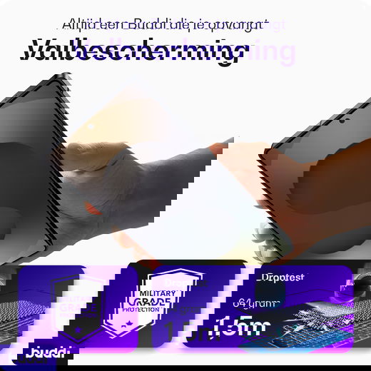 Buddi Easy Fit Samsung Galaxy S26+ Tempered Glass met Installatietray (2-Pack) afbeelding 2