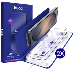 Buddi Easy Fit Samsung S26 Ultra Tempered Glass met Installatietray (2-Pack) afbeelding