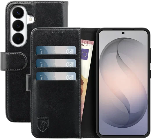 Rosso Element Samsung Galaxy S26 Plus Hoesje Book Case Wallet Zwart afbeelding 1