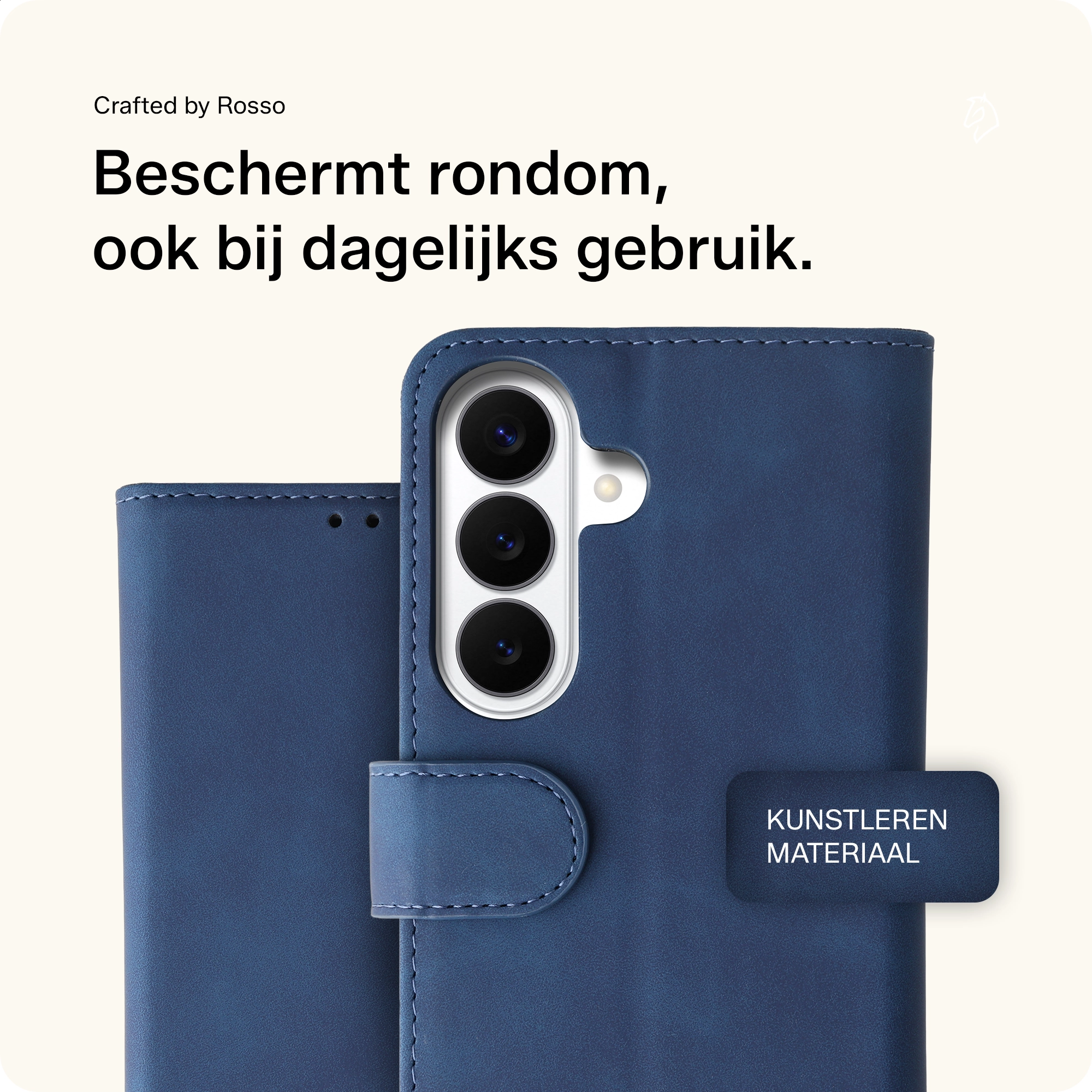 Rosso Element Samsung Galaxy S26 Plus Hoesje Book Case Wallet Blauw afbeelding 2