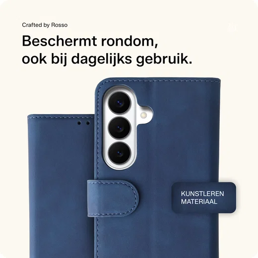 Rosso Element Samsung Galaxy S26 Plus Hoesje Book Case Wallet Blauw afbeelding 2