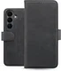 Rosso Deluxe Samsung Galaxy S26 Plus Hoesje Echt Leer Book Case Zwart afbeelding 2