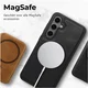 Rosso Elite Samsung S26 Plus Hoesje met MagSafe Book Case Echt Leer Zwart afbeelding 7