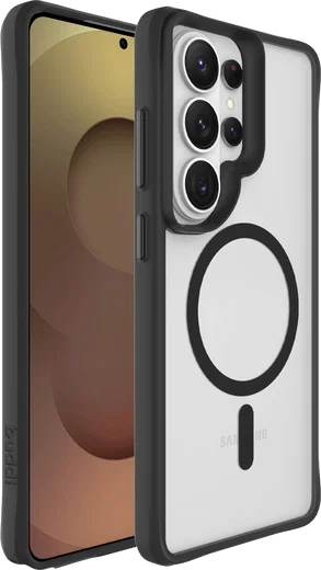 Buddi Hybrid Samsung Galaxy S26 Ultra Hoesje MagSafe Matte Zwart afbeelding 9