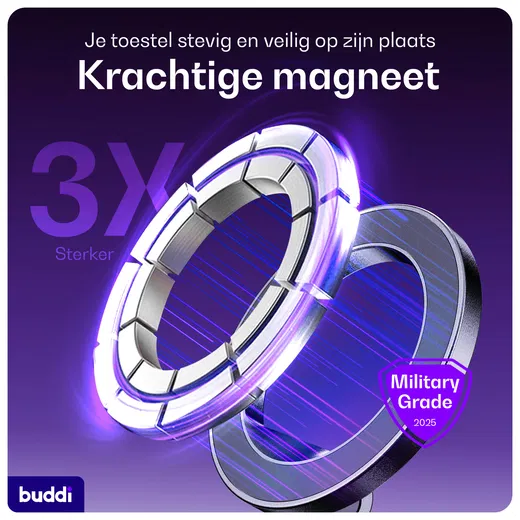 Buddi MagWay Universele MagSafe Telefoonhouder Auto Dashboard met Zuignap afbeelding 2