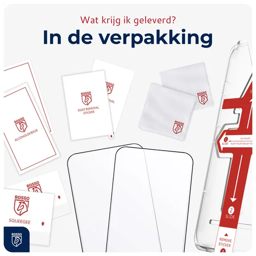 Rosso iPhone 11 Pro Max Tempered Glass met Installatietray (2-Pack) afbeelding 11