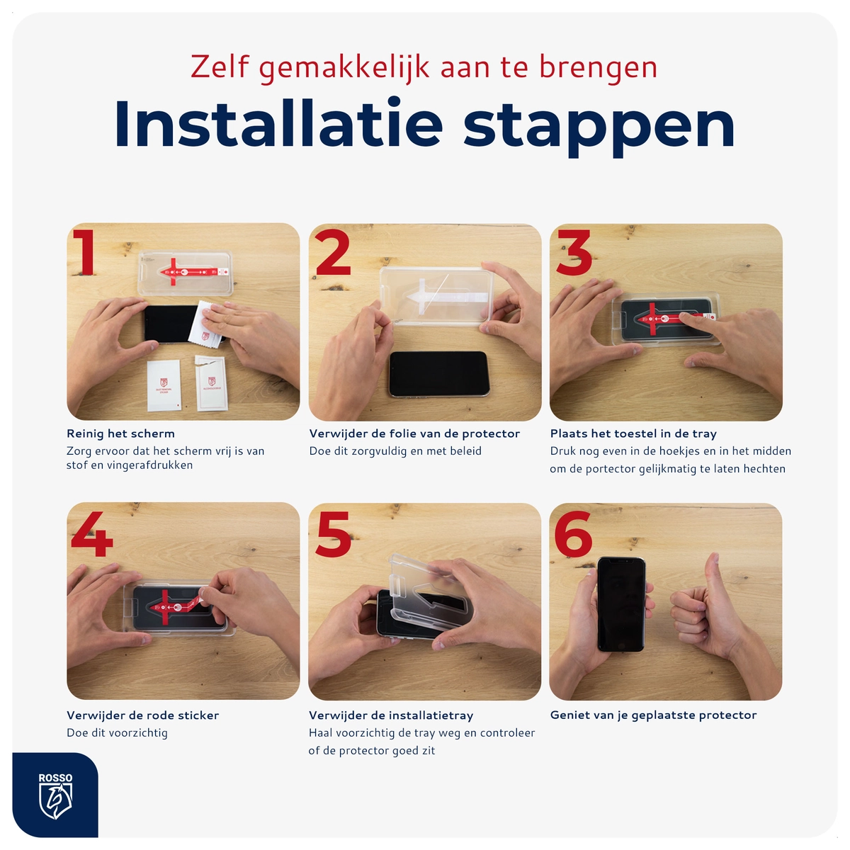 Rosso iPhone 11 Pro Max Tempered Glass met Installatietray (2-Pack) afbeelding 9