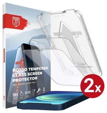 Rosso Apple iPhone 12 mini Tempered Glass met Installatietray (2-Pack)