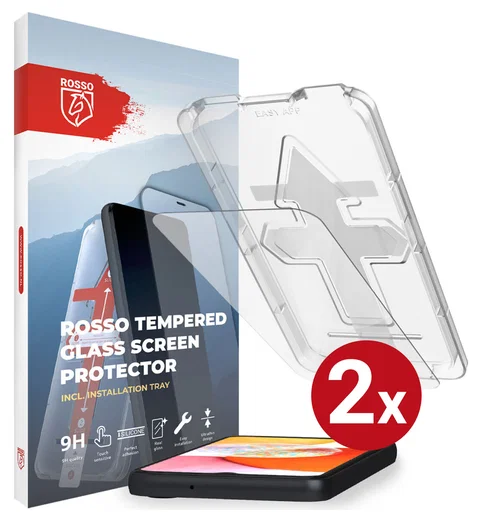 Rosso Samsung Galaxy A14 Tempered Glass met Installatietray (2-Pack) afbeelding 13
