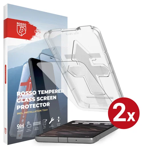 Rosso Google Pixel 7a Tempered Glass met Installatietray (2-Pack) afbeelding 1
