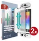 Rosso Nintendo Switch OLED Tempered Glass met Installatietray (2-Pack)