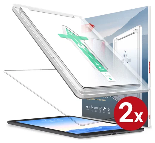 Rosso iPad 9.7 2017/2018 /Air 2 Tempered Glass Installatietray (2-Pack) afbeelding 1