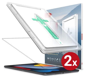 Rosso iPad 10.2 2019/2020/2021 Tempered Glass Installatietray (2-Pack)