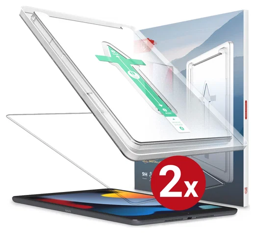 Rosso iPad 10.2 2019/2020/2021 Tempered Glass Installatietray (2-Pack) afbeelding 10