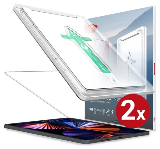Rosso Apple iPad Pro 12.9 Tempered Glass met Installatietray (2-Pack) afbeelding 1