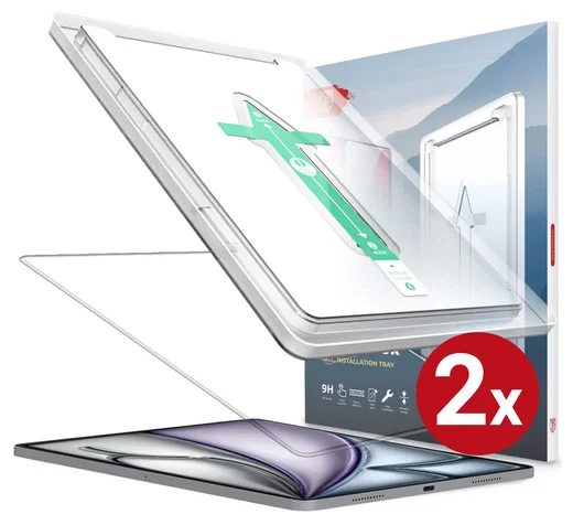 Rosso iPad Air 13 (24/25/26) Tempered Glass Installatietray (2-Pack) afbeelding 1