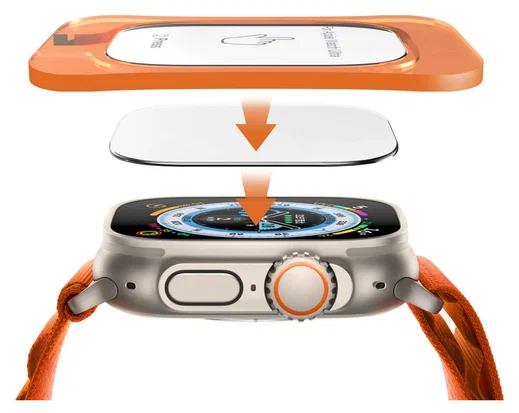Rosso Apple Watch Ultra 3/2/1 Tempered Glass Installatietray (2-Pack) afbeelding 4
