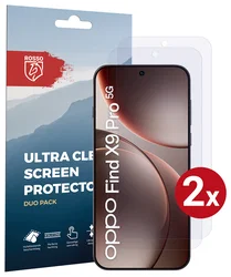 Rosso Oppo Find X9 Pro Screen Protector Case Friendly Folie Duo Pack afbeelding