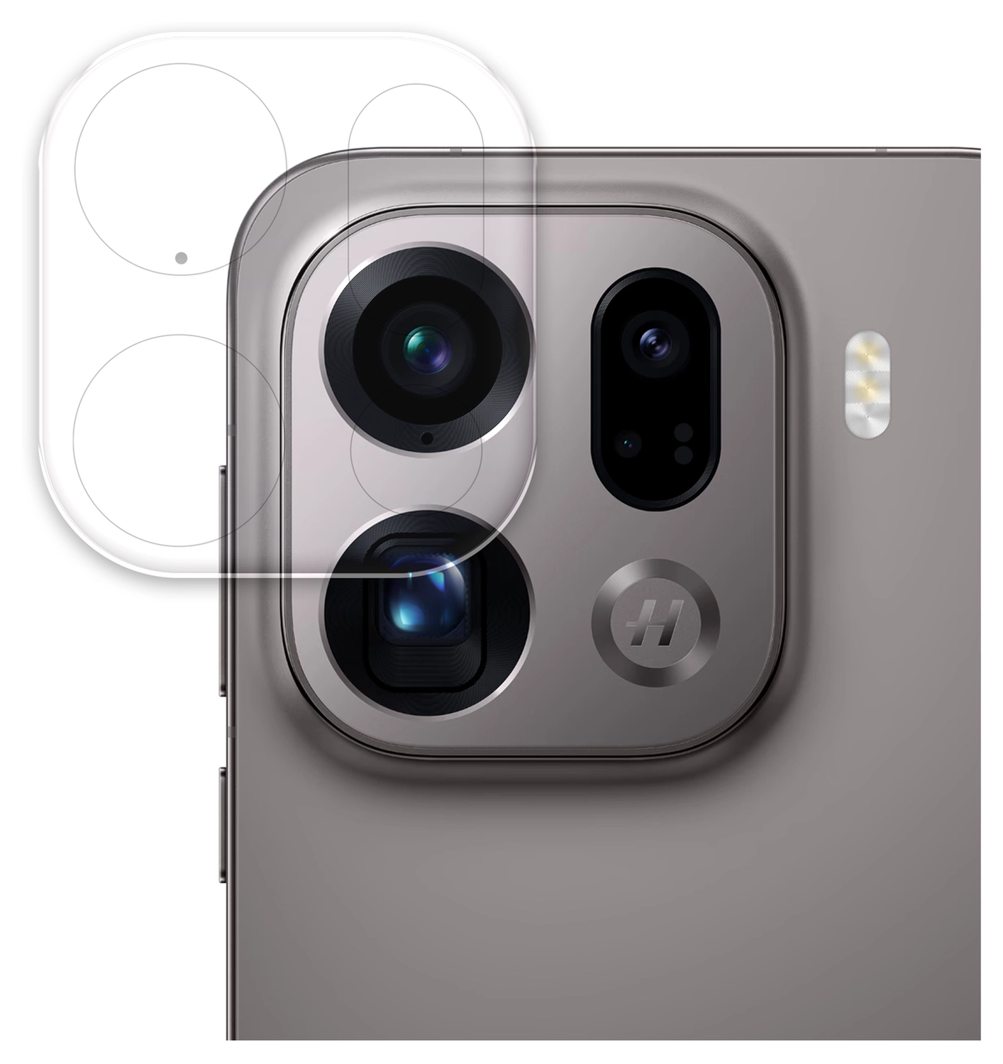 Rosso Oppo Find X9 Camera Lens Protector Transparant afbeelding 1