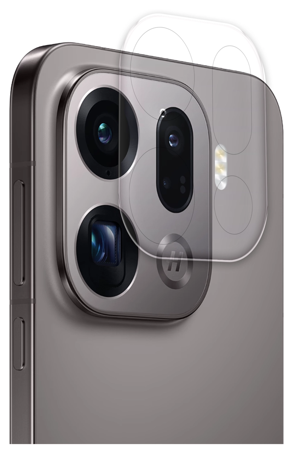Rosso Oppo Find X9 Camera Lens Protector Transparant afbeelding 2