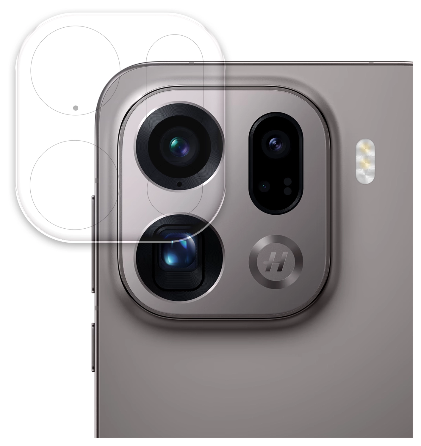 Rosso Oppo Find X9 Pro Camera Lens Protector Transparant afbeelding 1