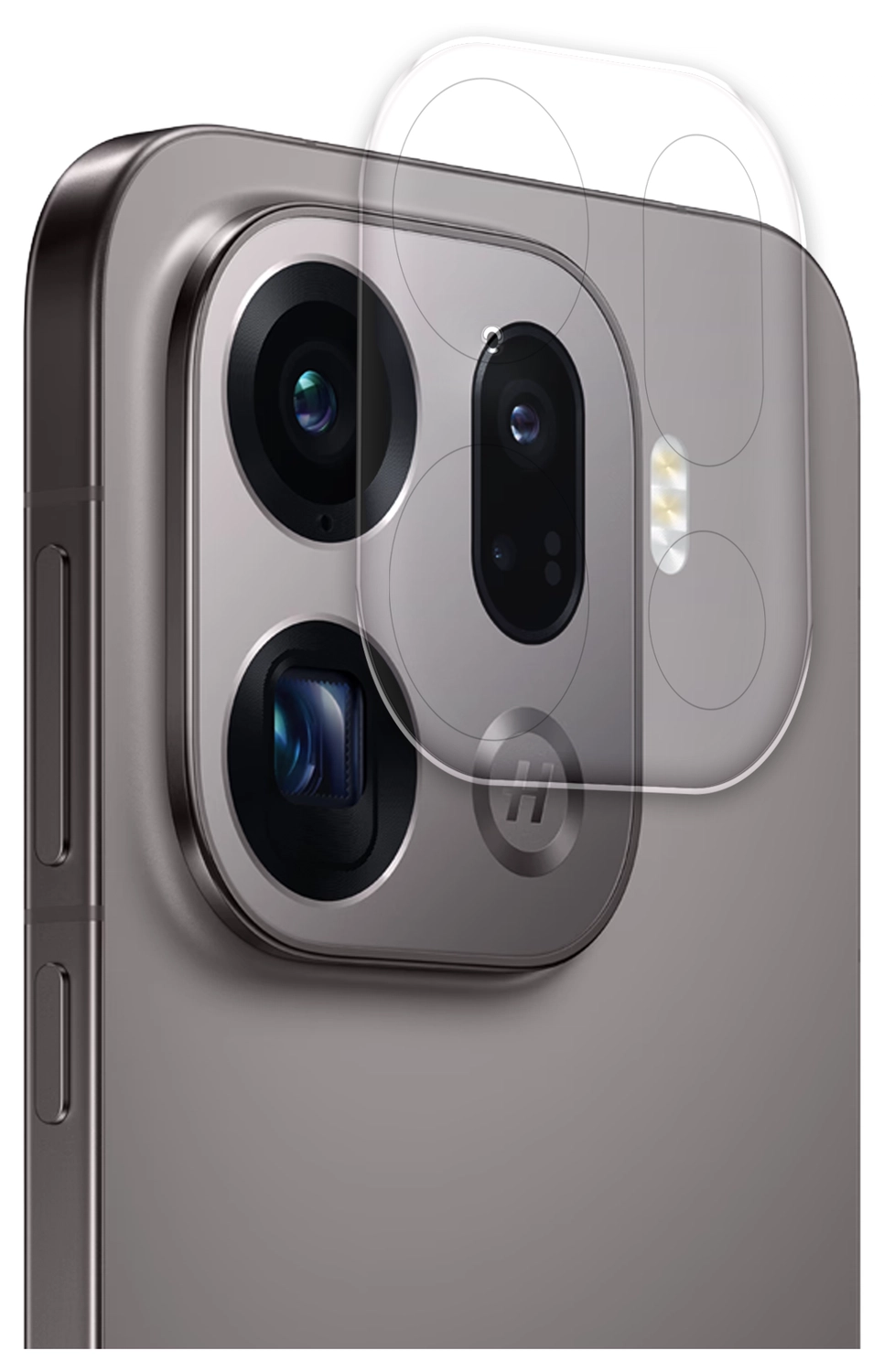 Rosso Oppo Find X9 Pro Camera Lens Protector Transparant afbeelding 2