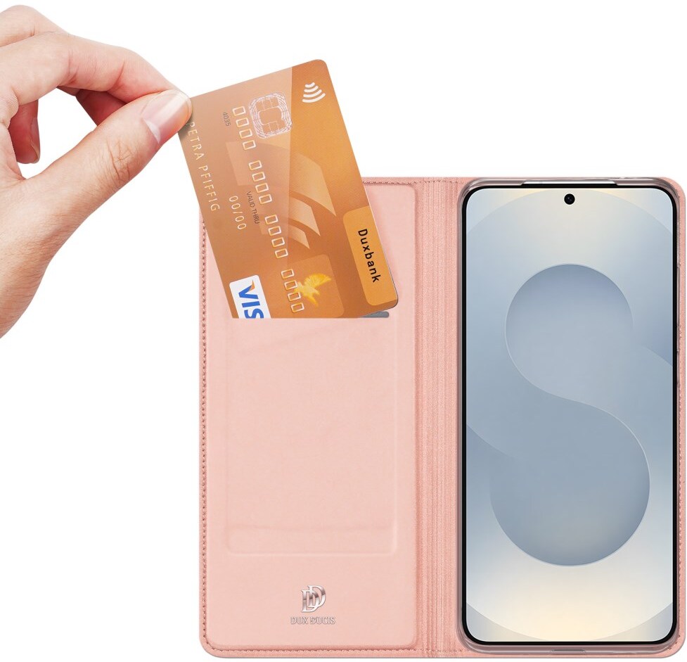 Dux Ducis Skin Pro Samsung Galaxy S26 Plus Hoesje Portemonnee Book Case Roze afbeelding 2