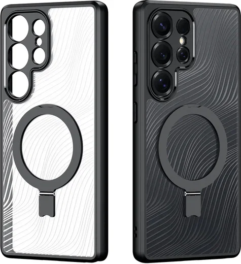 Dux Ducis Aimo MagSafe Samsung Galaxy S26 Ultra Hoesje Kickstand Zwart afbeelding 1