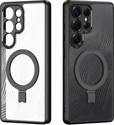 Dux Ducis Aimo MagSafe Samsung Galaxy S26 Ultra Hoesje Kickstand Zwart afbeelding
