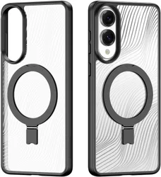 Dux Ducis Aimo MagSafe Samsung Galaxy S26 Hoesje Kickstand Zwart afbeelding