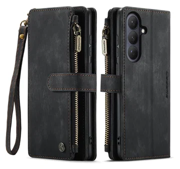 CaseMe C30 Samsung Galaxy S26 Hoesje Pasjeshouder Book Case Zwart