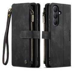 CaseMe C30 Samsung Galaxy S26 Hoesje Pasjeshouder Book Case Zwart afbeelding