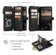 CaseMe C30 Samsung Galaxy S26 Hoesje Pasjeshouder Book Case Zwart afbeelding 4