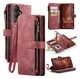 CaseMe C30 Samsung Galaxy S26 Hoesje Pasjeshouder Book Case Rood afbeelding 2
