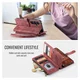 CaseMe C30 Samsung Galaxy S26 Hoesje Pasjeshouder Book Case Rood afbeelding 6