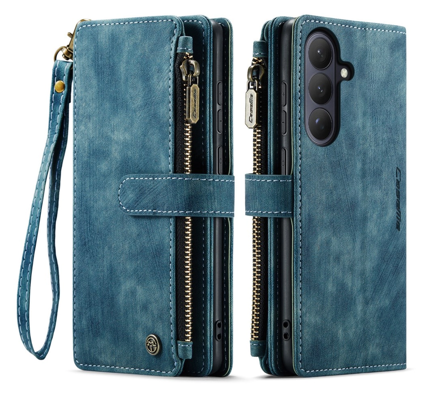 CaseMe C30 Samsung Galaxy S26 Hoesje Pasjeshouder Book Case Blauw afbeelding 1