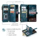 CaseMe C30 Samsung Galaxy S26 Hoesje Pasjeshouder Book Case Blauw afbeelding 4