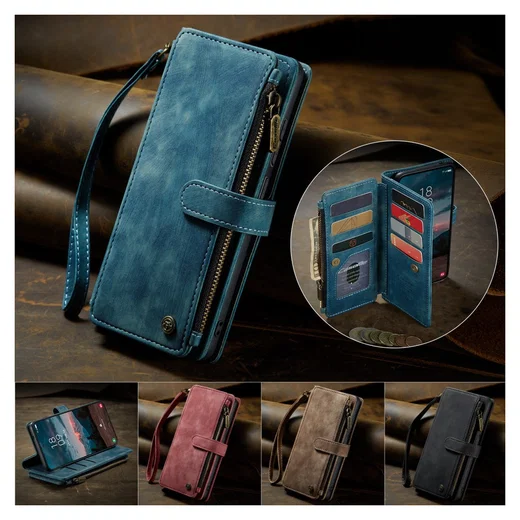 CaseMe C30 Samsung Galaxy S26 Hoesje Pasjeshouder Book Case Blauw afbeelding 5